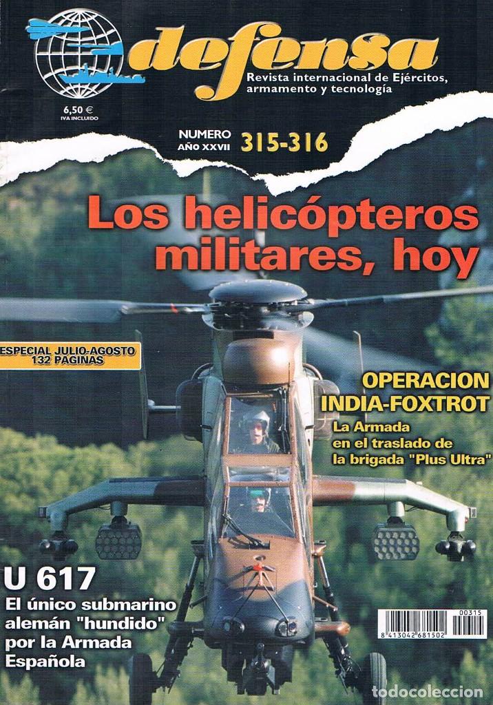 Militaria: Revista militar Defensa numero 315 316 los helicopteros militares hoy **