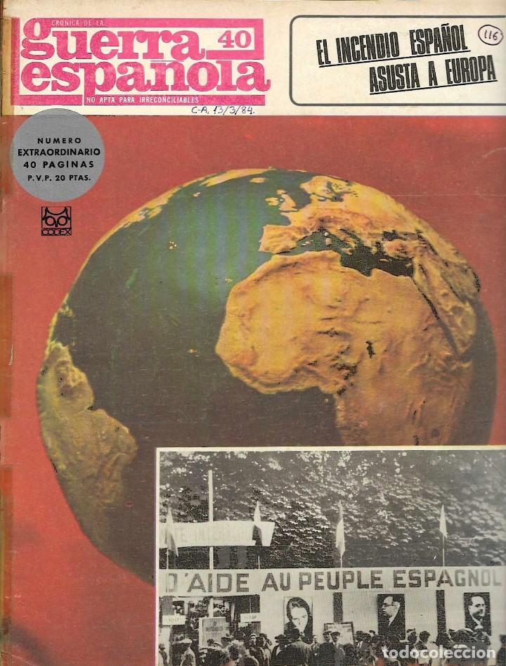 Military Antiques: CR&Oacute;NICA DE LA GUERRA ESPA&Ntilde;OLA n&ordm; 40.