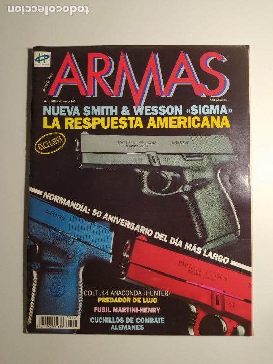 Militaria: REVISTA ARMAS n&ordm; 145. Junio 1994. A&Ntilde;O XIII. NUEVA SMITH & WESSON SIGMA. TDKC133