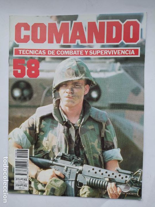Military Antiques: COMANDO. TECNICAS DE COMBATE Y SUPERVIVENCIA. N&ordm; 58. TDKC131