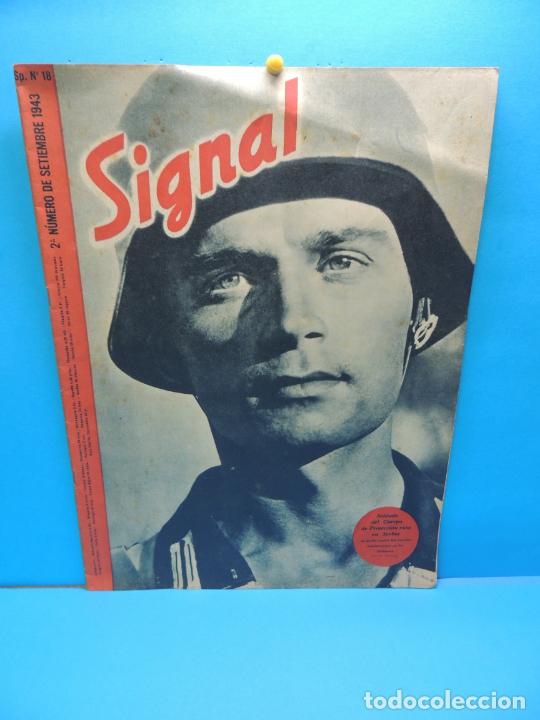 Militaria: REVISTA SIGNAL .- 2&ordm; N&Uacute;MERO DE SETIEMBRE 1943 N&ordm; 18
