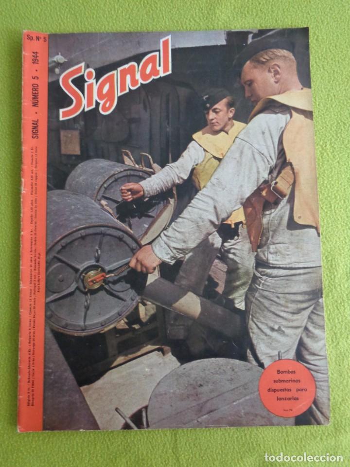 Military Antiques: Alemania III Reich. Revista Signal n&ordm; 5 1944. Texto en castellano. Segunda Guerra Mundial