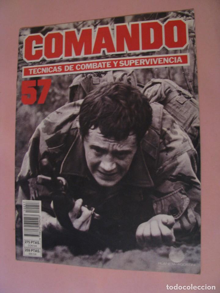 Military Antiques: COMANDO, T&Eacute;CNICAS DE COMBATE Y SUPERVIVENCIA. 1988. PLANETA AGOSTINI. FASCICULOS N&ordm; 57