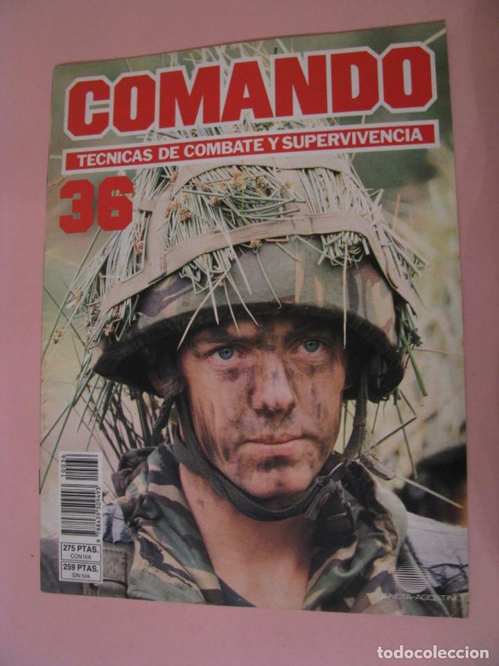 Military Antiques: COMANDO, T&Eacute;CNICAS DE COMBATE Y SUPERVIVENCIA. 1988. PLANETA AGOSTINI. FASCICULOS N&ordm; 36