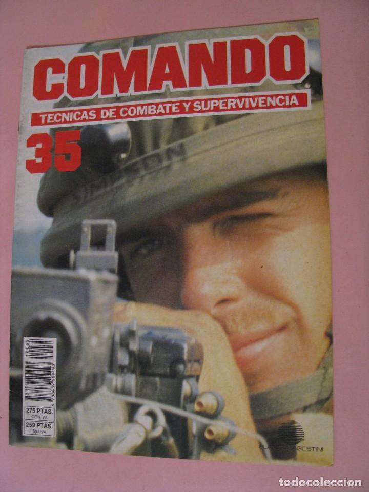 Military Antiques: COMANDO, T&Eacute;CNICAS DE COMBATE Y SUPERVIVENCIA. 1988. PLANETA AGOSTINI. FASCICULOS N&ordm; 35