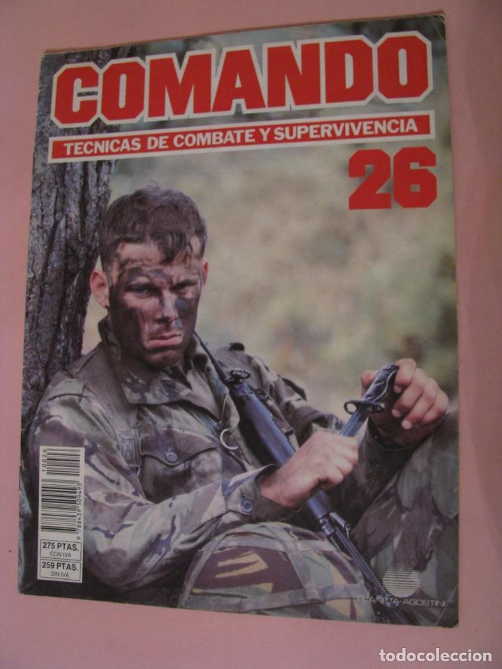 Military Antiques: COMANDO, T&Eacute;CNICAS DE COMBATE Y SUPERVIVENCIA. 1988. PLANETA AGOSTINI. FASCICULOS N&ordm; 26