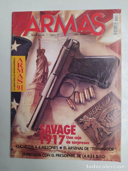 Militaria: REVISTA ARMAS N&ordm; 117. 1992. LA GRAN FERIA DE HISPANOAMERICA. TDKR55