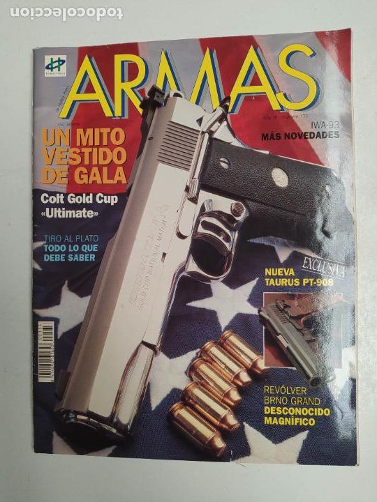 Militaria: Revista armas n&ordm; 133. A&ntilde;o XII. Un mito vestido de gala. Colt gold cup. TDKR65
