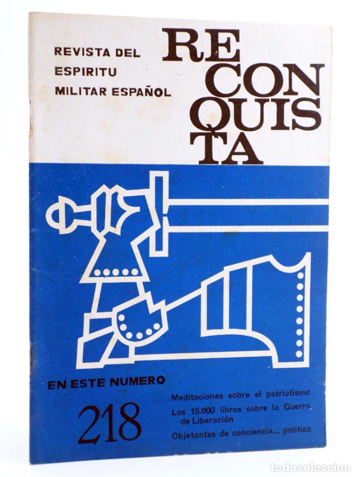 Militaria: RECONQUISTA. REVISTA DEL ESP&Iacute;RITU MILITAR ESPA&Ntilde;OL 218. FEBRERO (Vvaa) Apostolado Castrense, 1968