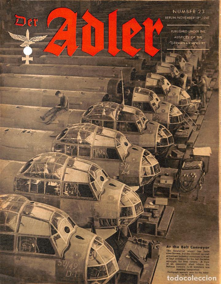 Military Antiques: 17202 DER ADLER ENGLISH issue No. 23-1941 November