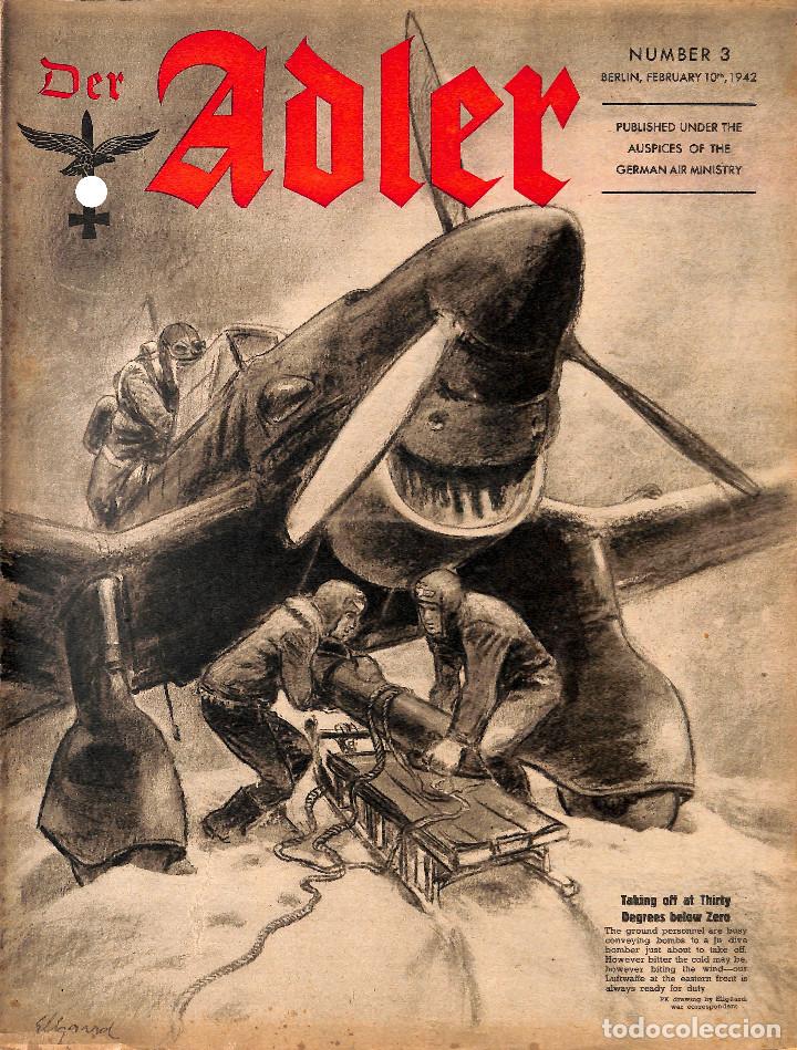 Military Antiques: 17207 DER ADLER ENGLISH issue No. 3-1942 February