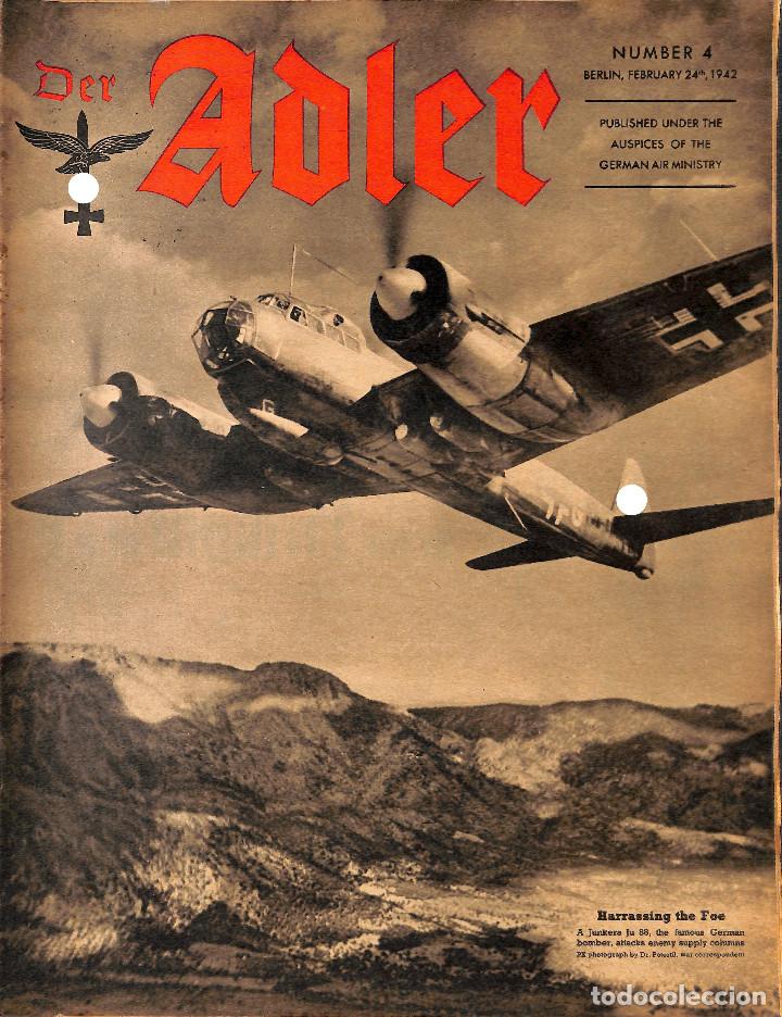 Military Antiques: 17208 DER ADLER ENGLISH issue No. 4-1942 February