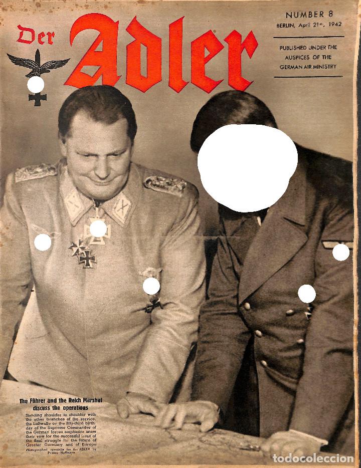 Military Antiques: 17212 DER ADLER ENGLISH issue No. 8-1942 April