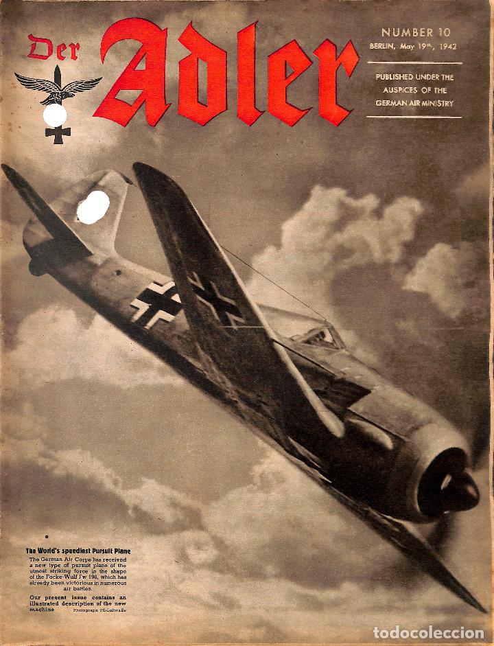 Military Antiques: 17214 DER ADLER ENGLISH issue No. 10-1942 May
