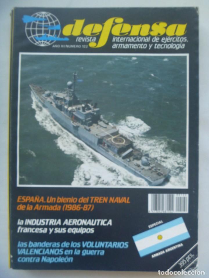 Militaria: REVISTA DEFENSA, N&ordm; 122, 1988: BANDERAS VOLUNTARIOS VALENCIANOS, EJERCITO ARGENTINA, INFANTERIA, ETC
