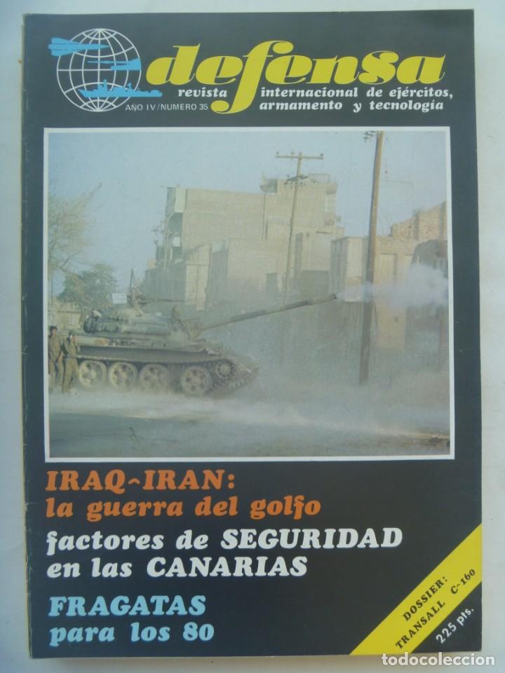 Militaria: REVISTA DEFENSA , N&ordm; 35, 1981: SEGURIDAD CANARIAS, FAGADATAS &acute;80, GUERRA IRAQ - IRAN, P. VARSOVIA,