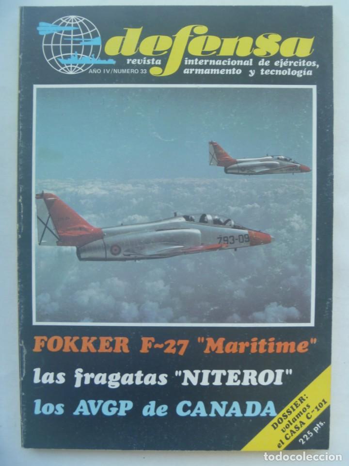 Military Antiques: REVISTA DEFENSA , N&ordm; 33, 1981: BLINDADOS PUMAS, OSOS Y PERROS, AVION CASA C-101, FOKKER F-27. ETC