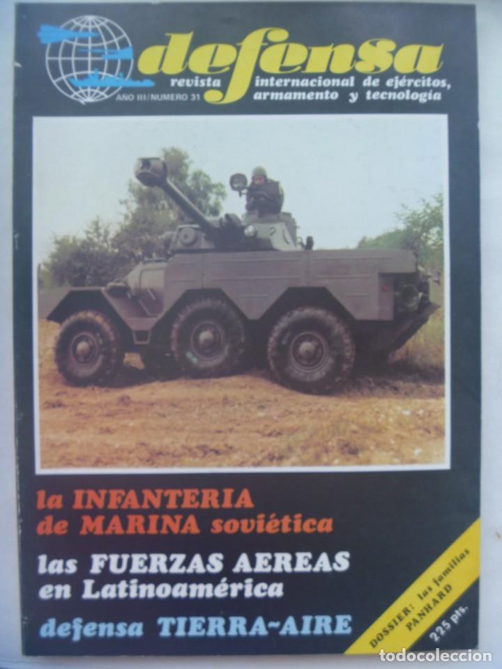 Militaria: REVISTA DEFENSA , N&ordm; 31, 1980: DEFENSA TIERRA-AIRE, INFANTERIA MARINA SOVIETICA, BLINDADOS PANHARD