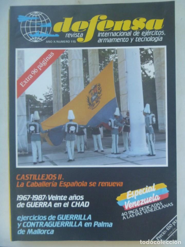 Military Antiques: REVISTA DEFENSA , N&ordm; 115, 1987: ESPECIAL VENEZUELA, CASTILLEJOS II CABALERIA, GUERRA CHAD, ETC