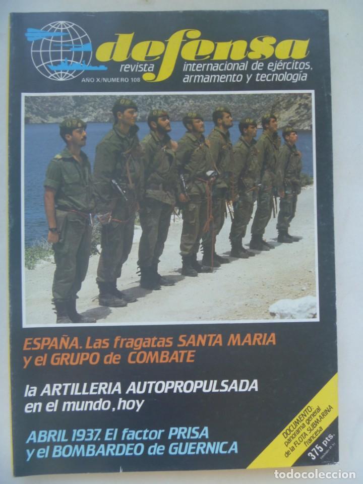 Military Antiques: REVISTA DEFENSA , N&ordm; 108, 1987: FLOTA SUBMARINA FRANCESA, 1937 BOMBARDEO GUERNICA, HELICOPTEROS, ETC