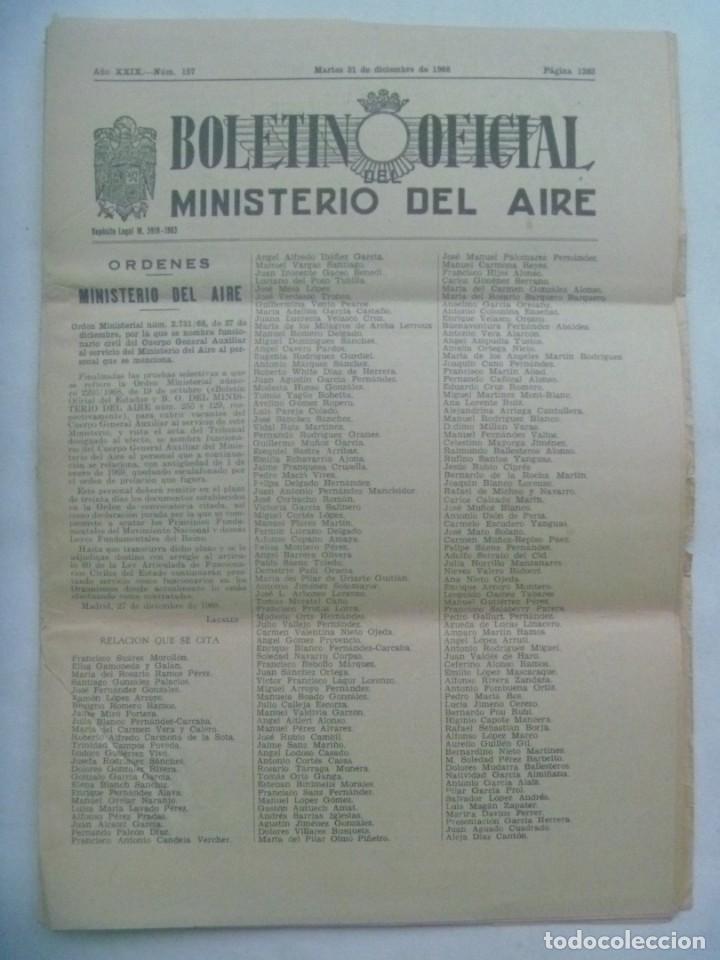 Militaria: AVIACION : BOLETIN OFICIAL DEL MINISTERIO DEL AIRE . MARTES 31 DE DICIEMBRE DE 1968