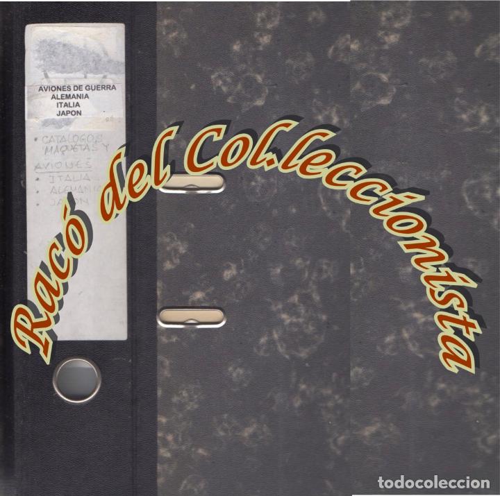 Militaria: ARCHIVADOR DE CARTON CON MUCHAS LAMINAS DE AVIONES DE COMBATE DE ALEMANIA (LUFTWAFFE) ITALIA Y JAPON