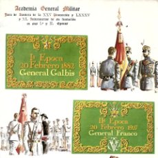 Militaria: REVISTA DE 44 PAGS. ACADEMIA GENERAL MILITAR ZARAGOZA 20 - 2 -1967- JURA DE BANDERA 25 PROMOCION. Lote 333708138