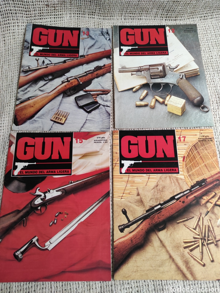 Militaria: GUN EL MUNDO DEL ARMA LIGERA - LOTE DE 4 FASCICULOS