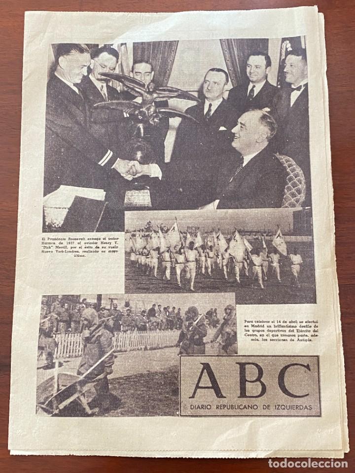 Militaria: ABC. Diario Republicano de Izquierdas, Organo de Uni&oacute;n Republicana. N&uacute;m. 10.904. 17 Abril 1938. Madr