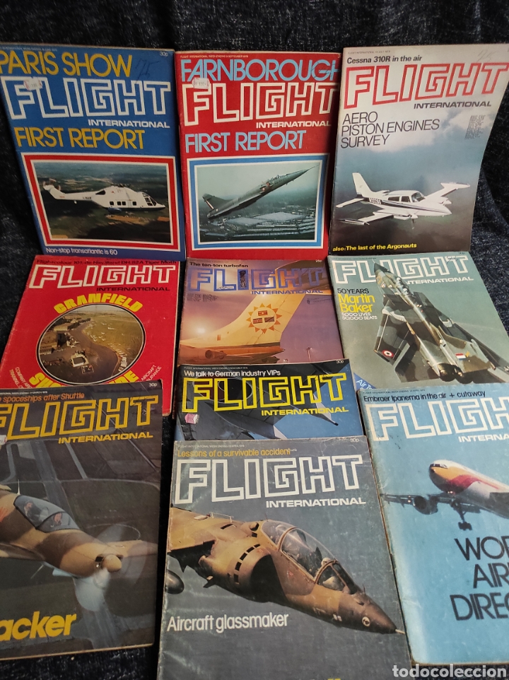Military Antiques: FLIGHT INTERNATIONAL, REVISTAS DE AVIACION LOTE DE 10 EJEMPLARES - EDICION EN INGLES A&Ntilde;OS 70