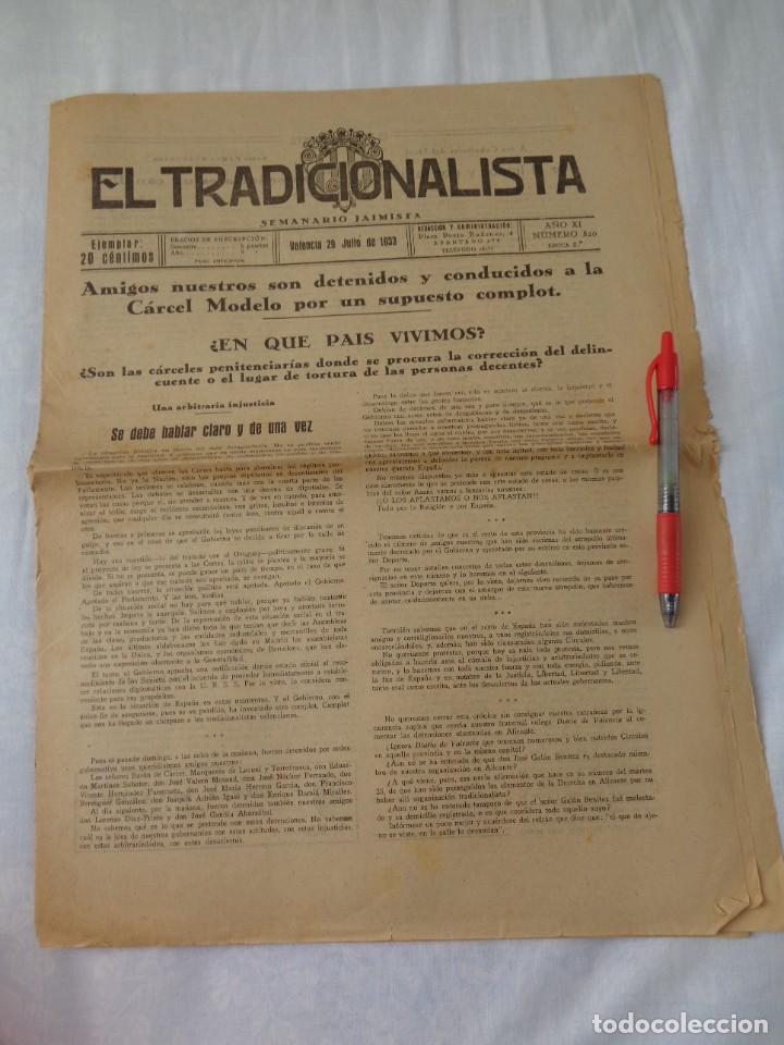 Military Antiques: EL TRADICIONALISTA- VALENCIA 29 JULIO 1933 - SEMANARIO JAIMISTA - ACTO CARLISTA EN ALACUAS(VALENCIA)