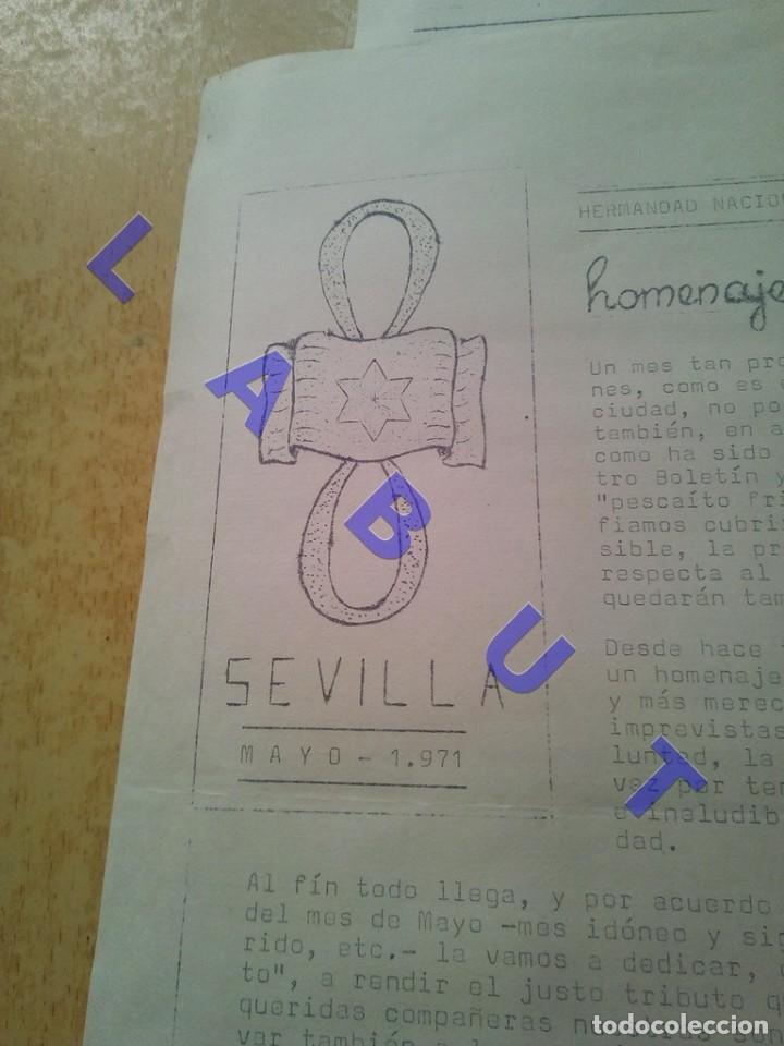 Military Antiques: SEVILLA ALFERECES provisionales HERMANDAD MAYO 1971 BOLETIN 7 3 HOJAS F65