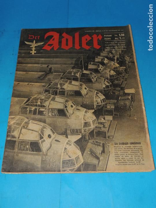 Military Antiques: DER ADLER .N&Uacute;MERO 23 - BERLIN A 18 DE NOVIEMBRE DE 1941