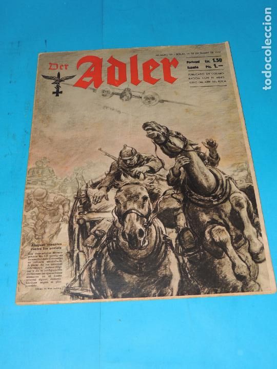 Military Antiques: DER ADLER .N&Uacute;MERO 25 - BERLIN 16 DE DICIEMBRE DE 1941