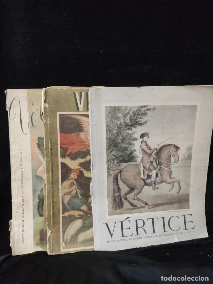 Military Antiques: Lote 3 revistas, revista nacional de la falange espa&ntilde;ola, n&deg; 27, 30 y 40