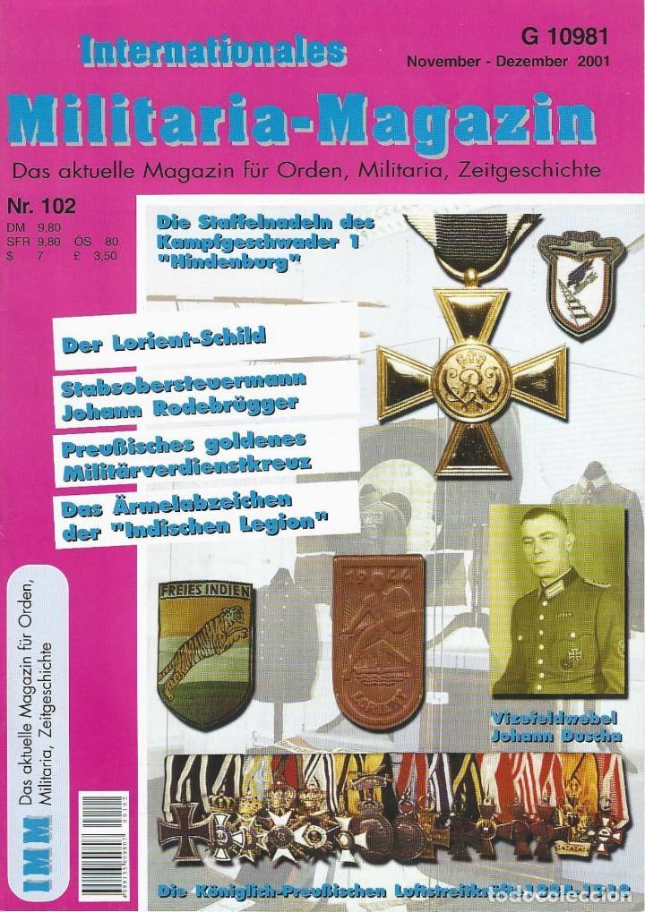 Military Antiques: INTERNATIONALES MILITARIA &ndash; MAGAZIN n&ordm; 102. Noviembre-Diciembre 2001.