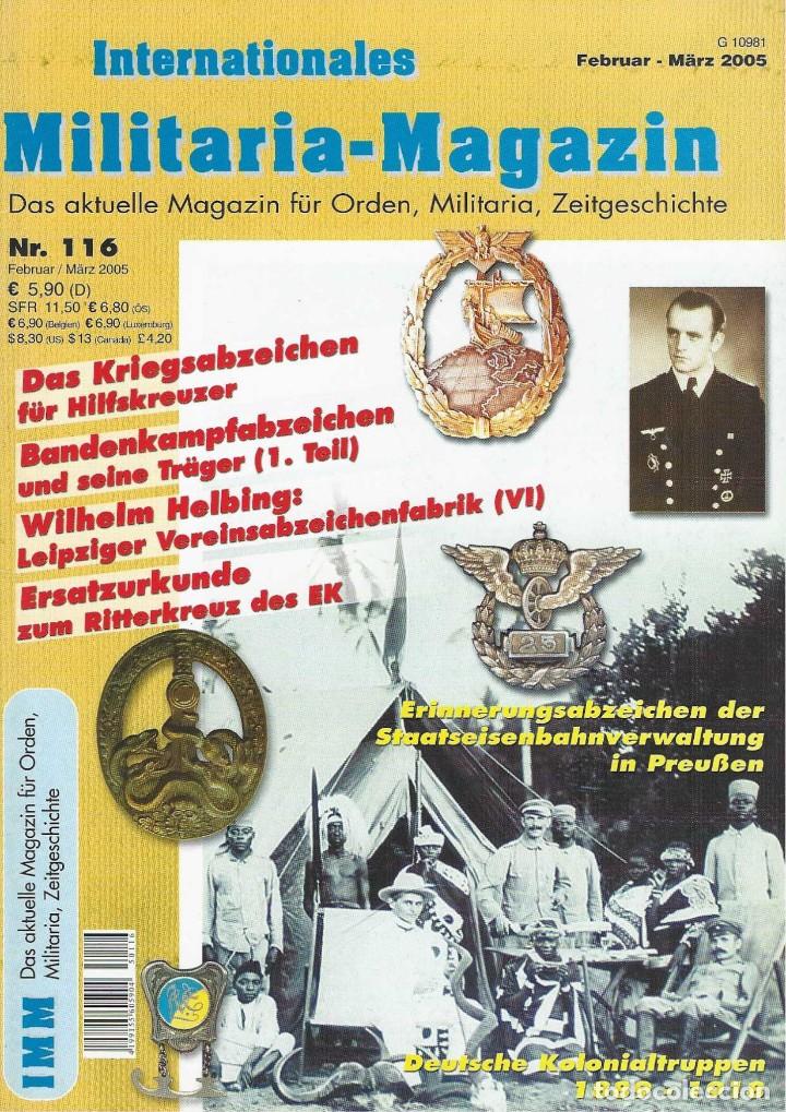 Military Antiques: INTERNATIONALES MILITARIA &ndash; MAGAZIN n&ordm; 116. Febrero-Marzo 2005.