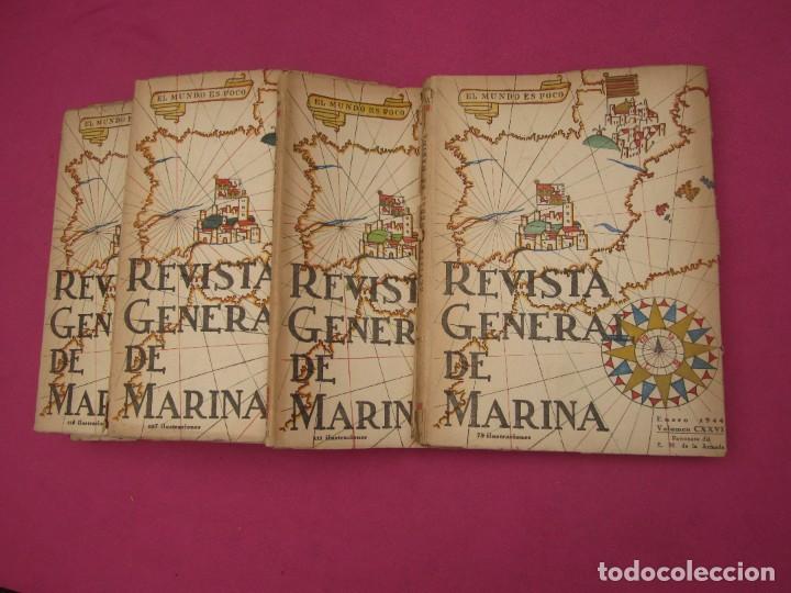 Militaria: LOTE 10 REVISTAS GENERAL DE LA MARINA MUY ILUSTRADAS A&Ntilde;O 1944 GAR C3