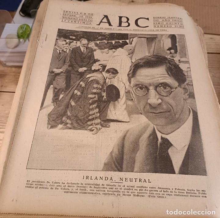 Military Antiques: ABC SEVILLA, 8 SEPTIEMBRE 1939, WWII, NOVILLADA EN UTRERA, RECONSTRUCCION TEMPLO DEL PILAR,ETC..