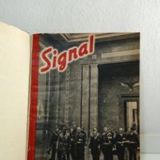 Militaria: UN TOMO DE 12 REVISTAS SIGNAL EN ALEMÁN Y ESPAÑOL DE LOS AÑOS 1940-1941 VER FOTOS (RF9). Lote 363013065