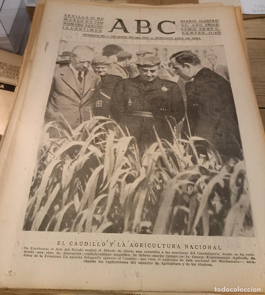 Militaria: ABC SEVILLA 27 MARZO 1940, WWII, LA GUERRA EN NORUEGA, ETC..15 PAGINAS