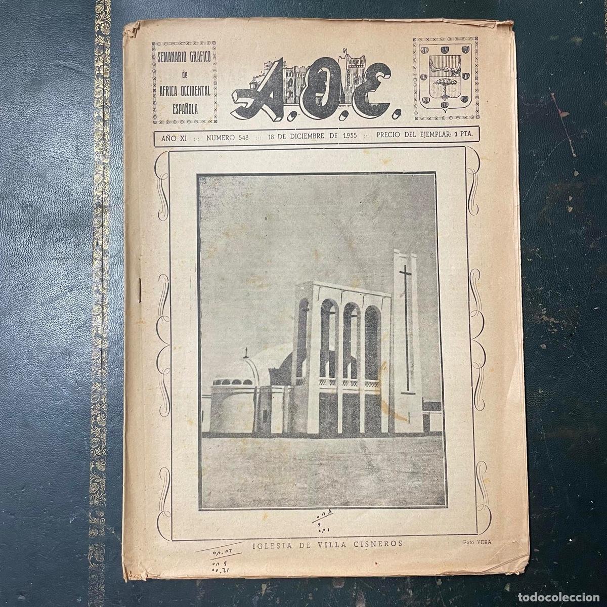 Military Antiques: Revista semanario gr&aacute;fico AOE &Aacute;frica occidental Espa&ntilde;ola 1955