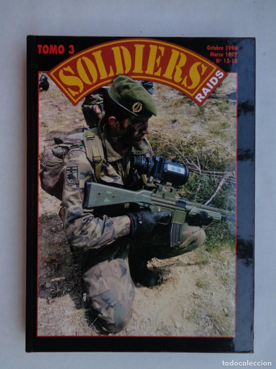 Militaria: ALBUM SOLDIERS RAIDS CON 6 REVISTAS, N&ordm; 3 DEL 13 AL 18 : REGULARES, INFANTERIA MARINA, GOES , ETC