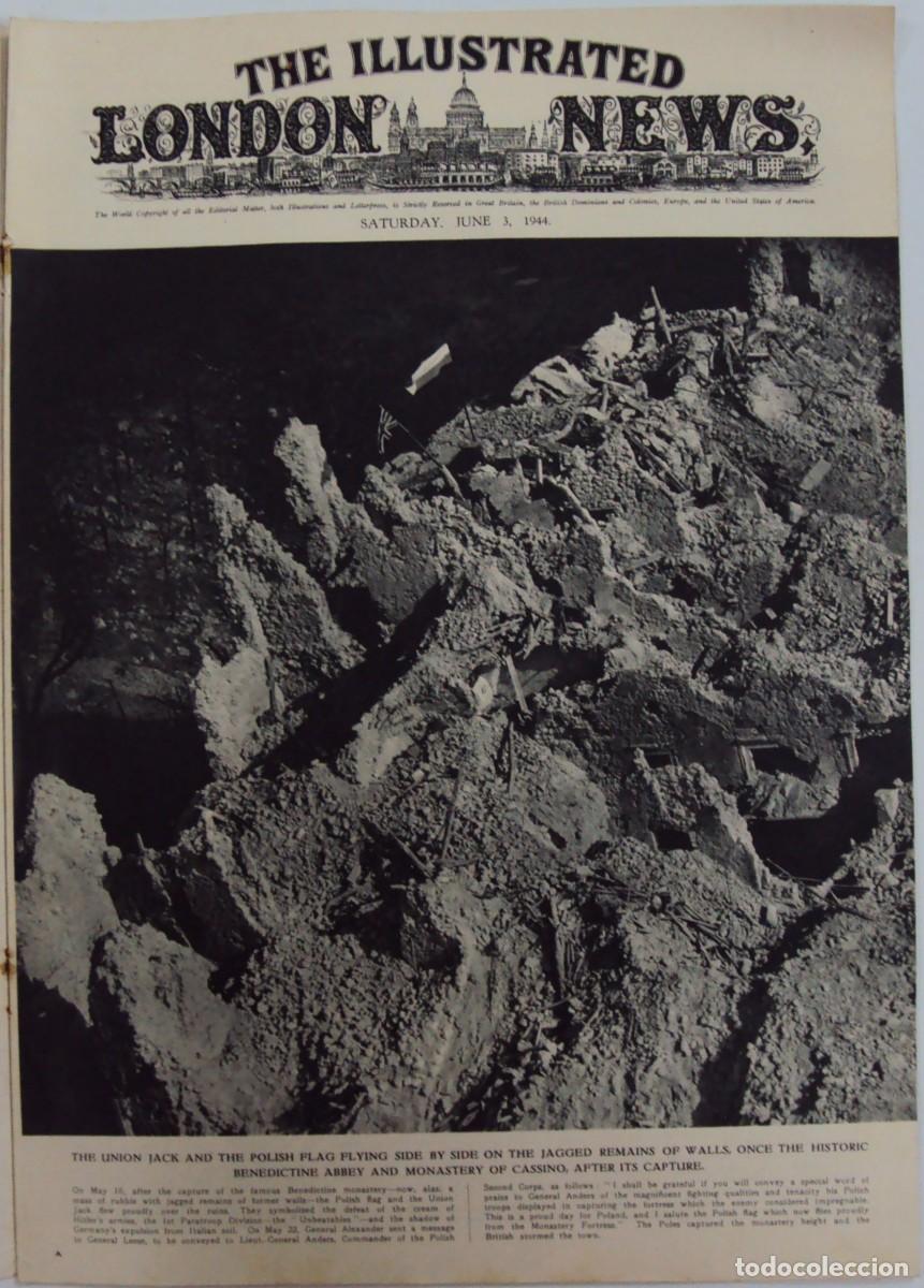 Military Antiques: THE ILLUSTRATED LONDON NEWS. (EN INGLES), II GUERRA MUNDIAL 3 JUNIO 1944 N&ordm; 5485