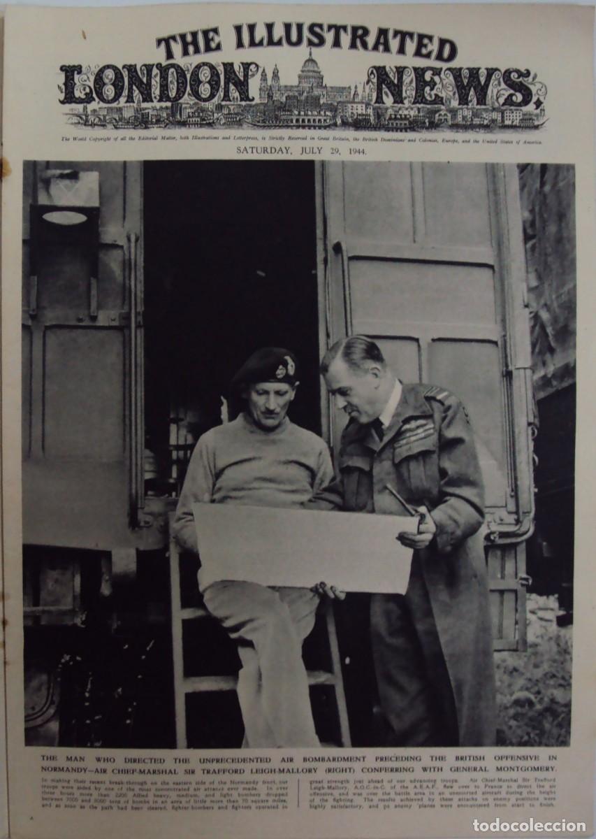 Military Antiques: THE ILLUSTRATED LONDON NEWS. (EN INGLES), II GUERRA MUNDIAL 29 JULIO 1944 N&ordm; 5493
