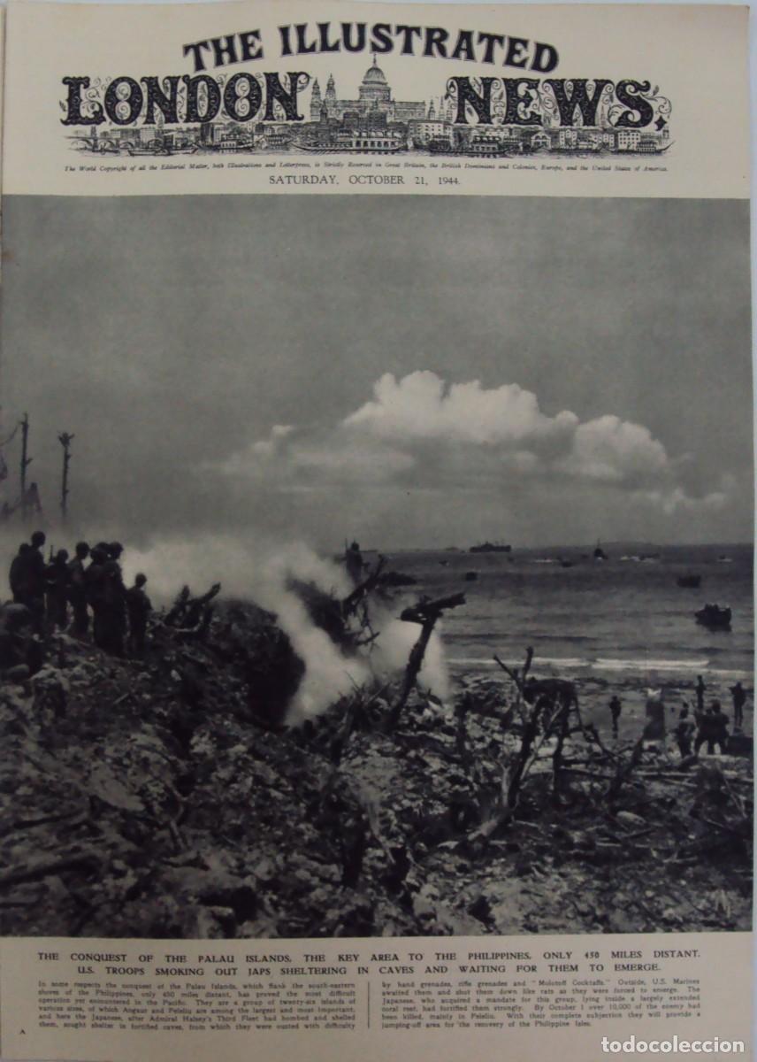 Military Antiques: THE ILLUSTRATED LONDON NEWS. (EN INGLES), II GUERRA MUNDIAL 21 OCTUBRE 1944 N&ordm; 5505