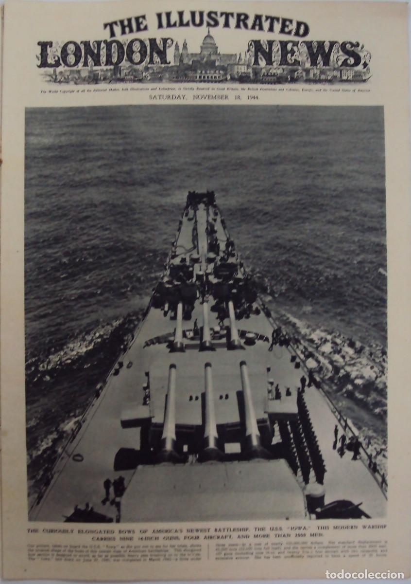 Military Antiques: THE ILLUSTRATED LONDON NEWS. (EN INGLES), II GUERRA MUNDIAL 18 NOVIEMBRE 1944 N&ordm; 5509