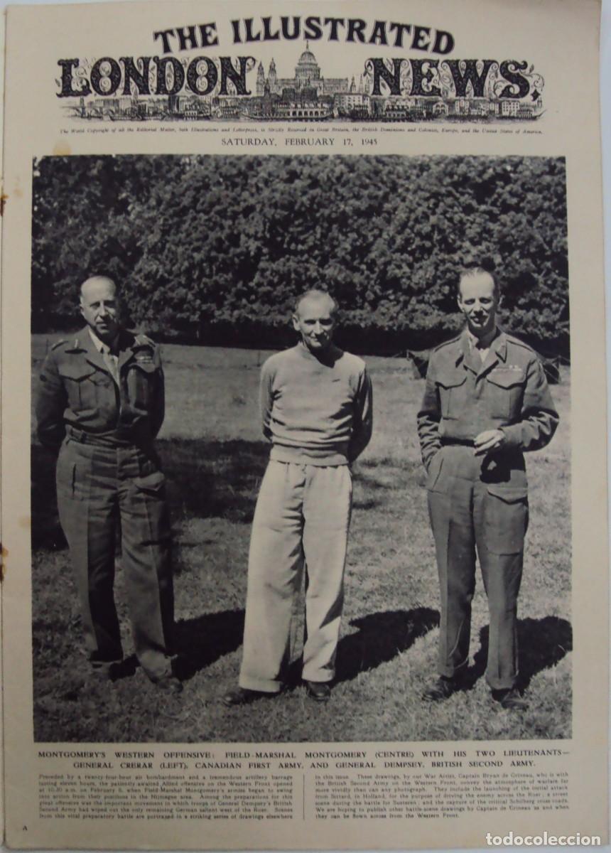 Military Antiques: THE ILLUSTRATED LONDON NEWS. (EN INGLES), II GUERRA MUNDIAL 17 FEBRERO 1945 N&ordm; 5522