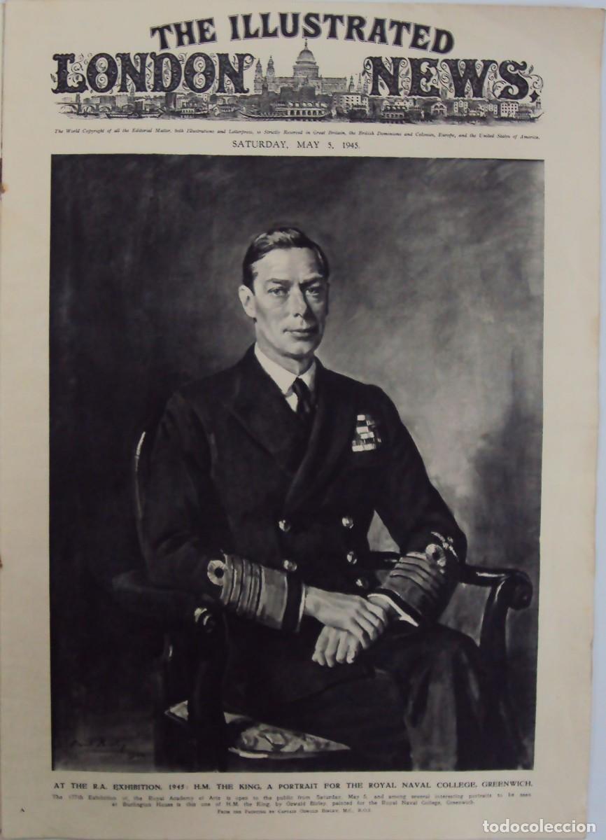 Military Antiques: THE ILLUSTRATED LONDON NEWS. (EN INGLES), II GUERRA MUNDIAL 5 MAYO 1945 N&ordm; 5533