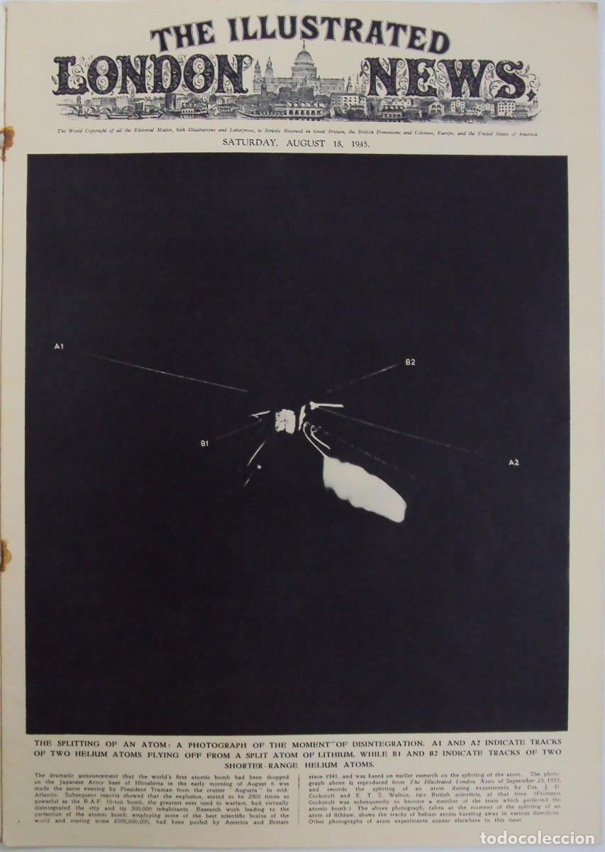 Military Antiques: THE ILLUSTRATED LONDON NEWS. (EN INGLES), II GUERRA MUNDIAL 18 AGOSTO 1945 N&ordm; 5548
